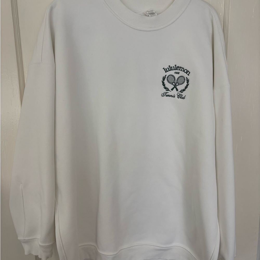 lululemon athletica White Crewneck Sweater